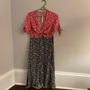 Two tone ASOS maternity dress